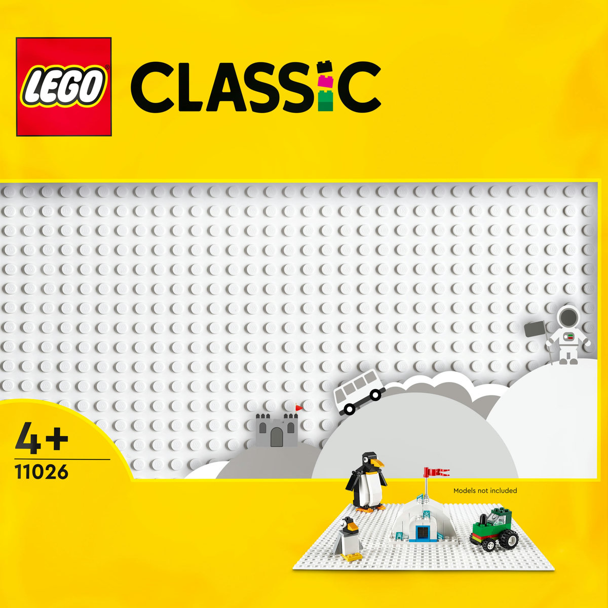 LEGO - Placa de Baza Alba - Ambalaj deteriorat
