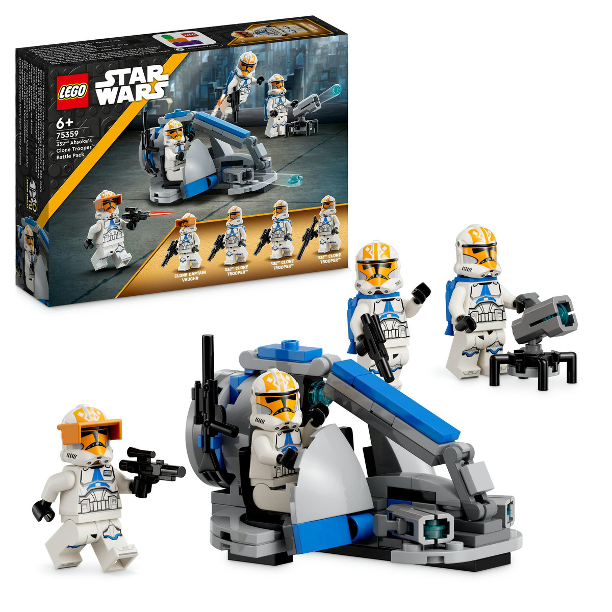 LEGO Star Wars - Pachet de lupta Clone Trooper al lui Ahsoka din Compania 332