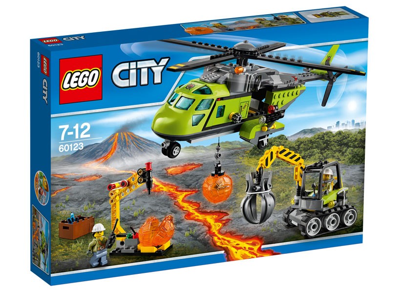 LEGO - Elicopter de aprovizionare la vulcan (60123)