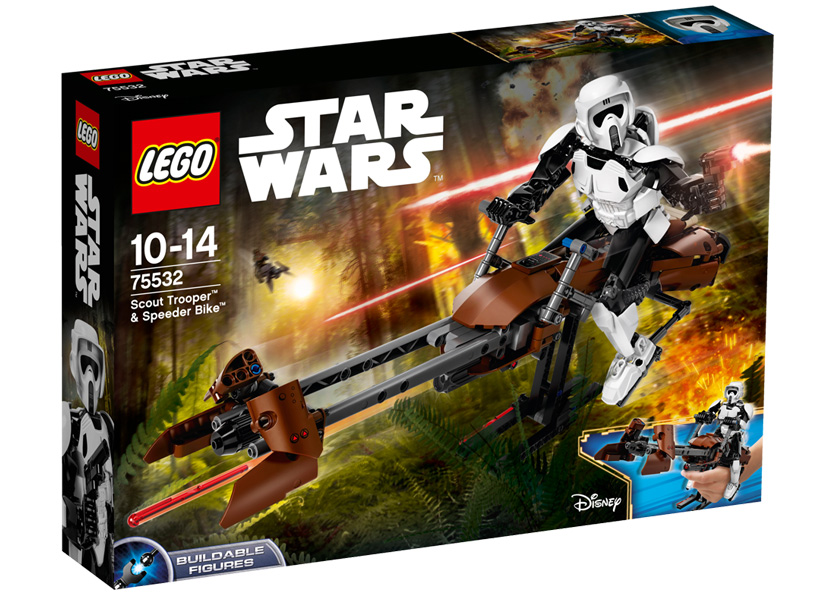 LEGO - Scout Trooper si Speeder Bike