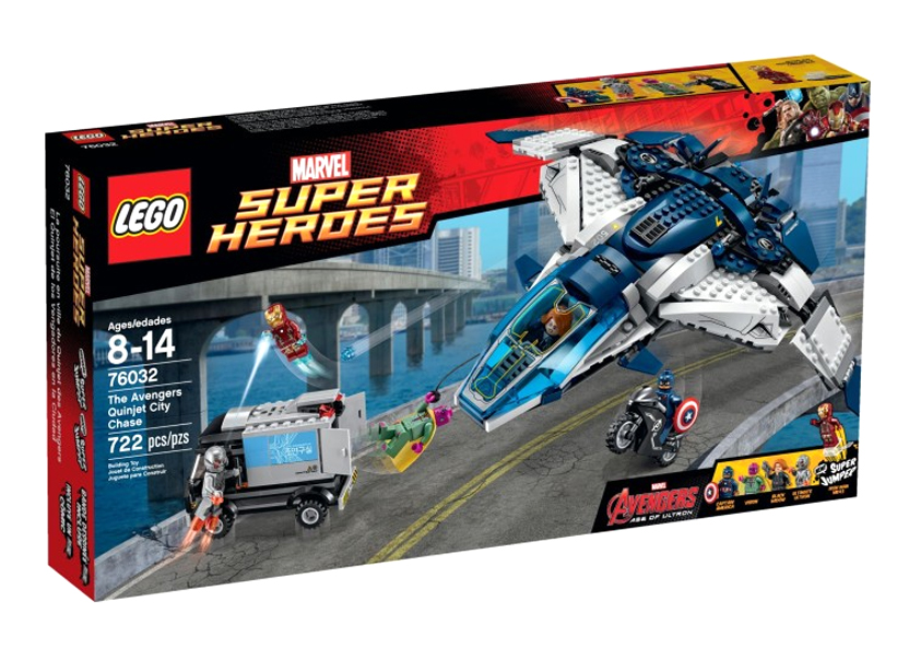 LEGO - Urmarire in oras cu Quinjetul Razbunatorilor (76032)