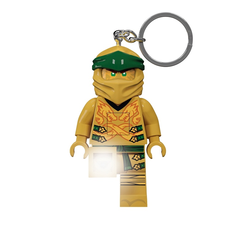 LEGO - Breloc cu LED LEGO Ninjago - Ninja de Aur