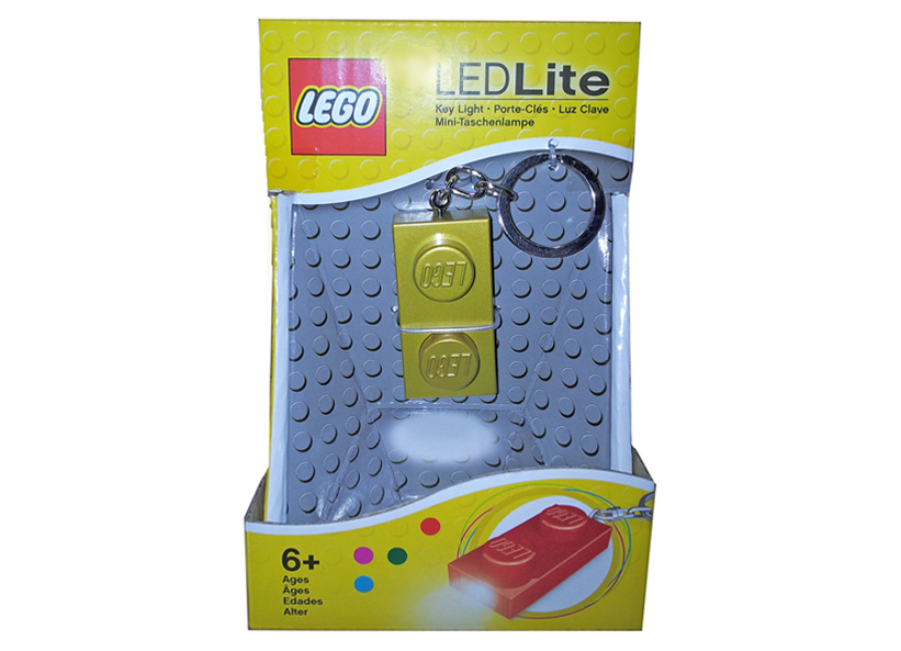LEGO - Breloc cu lanterna LEGO placa aurie (LGL-KE52GS-G)