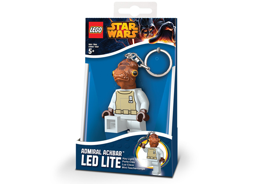 LEGO - Breloc cu lanterna LEGO Star Wars Admiral Ackbar (LGL-KE59)