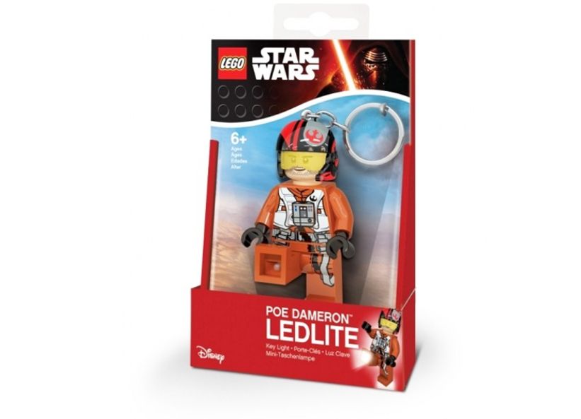 LEGO - Breloc cu lanterna LEGO Star Wars Poe Dameron (LGL-KE95)
