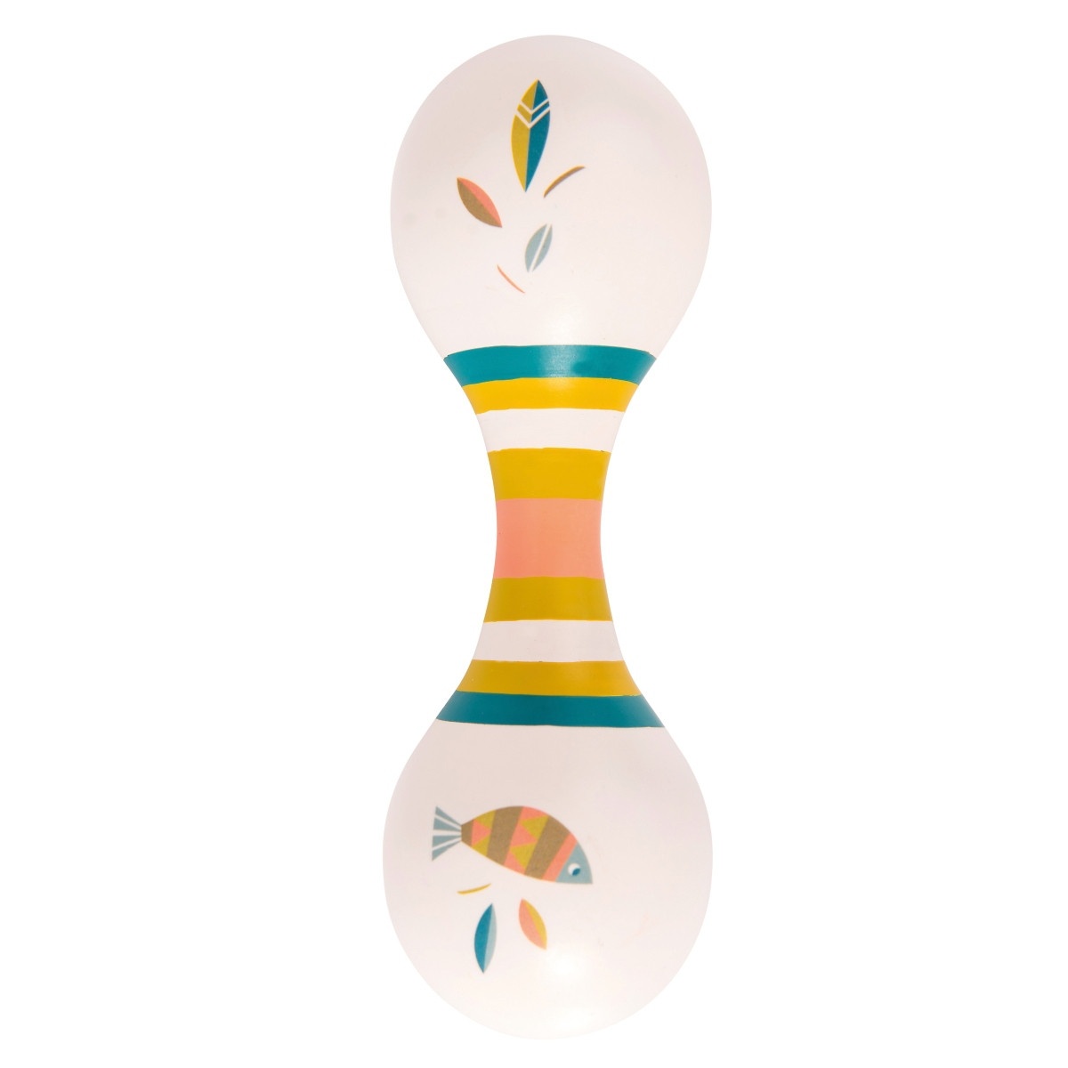 Maracas dublu alb, Moulin Roty [4]