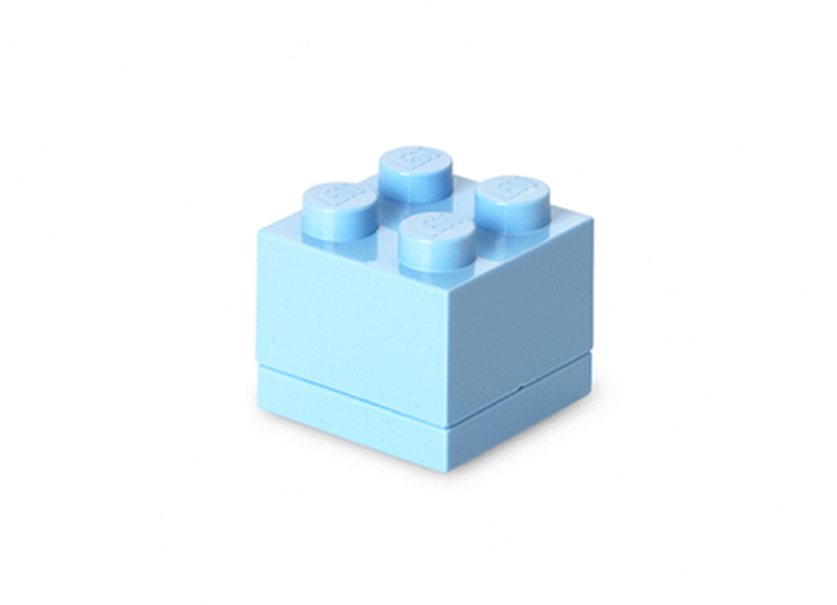 LEGO - Mini cutie depozitare LEGO 2x2 albastru deschis (40111736)