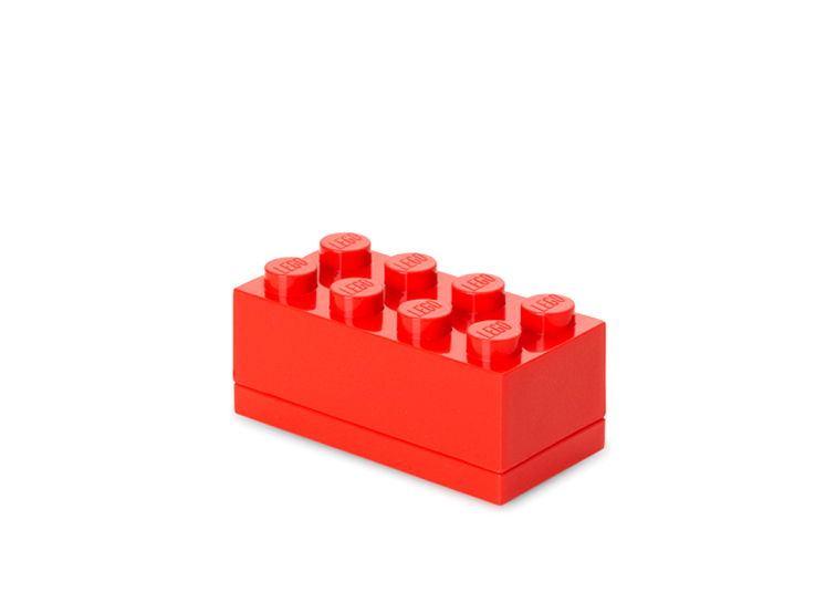 LEGO - Mini cutie depozitare LEGO 2x4 rosu (40121730)