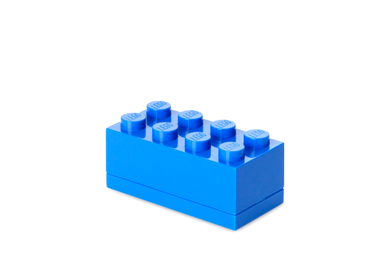 LEGO - Mini cutie depozitare LEGO 2x4 albastru inchis (40121731)