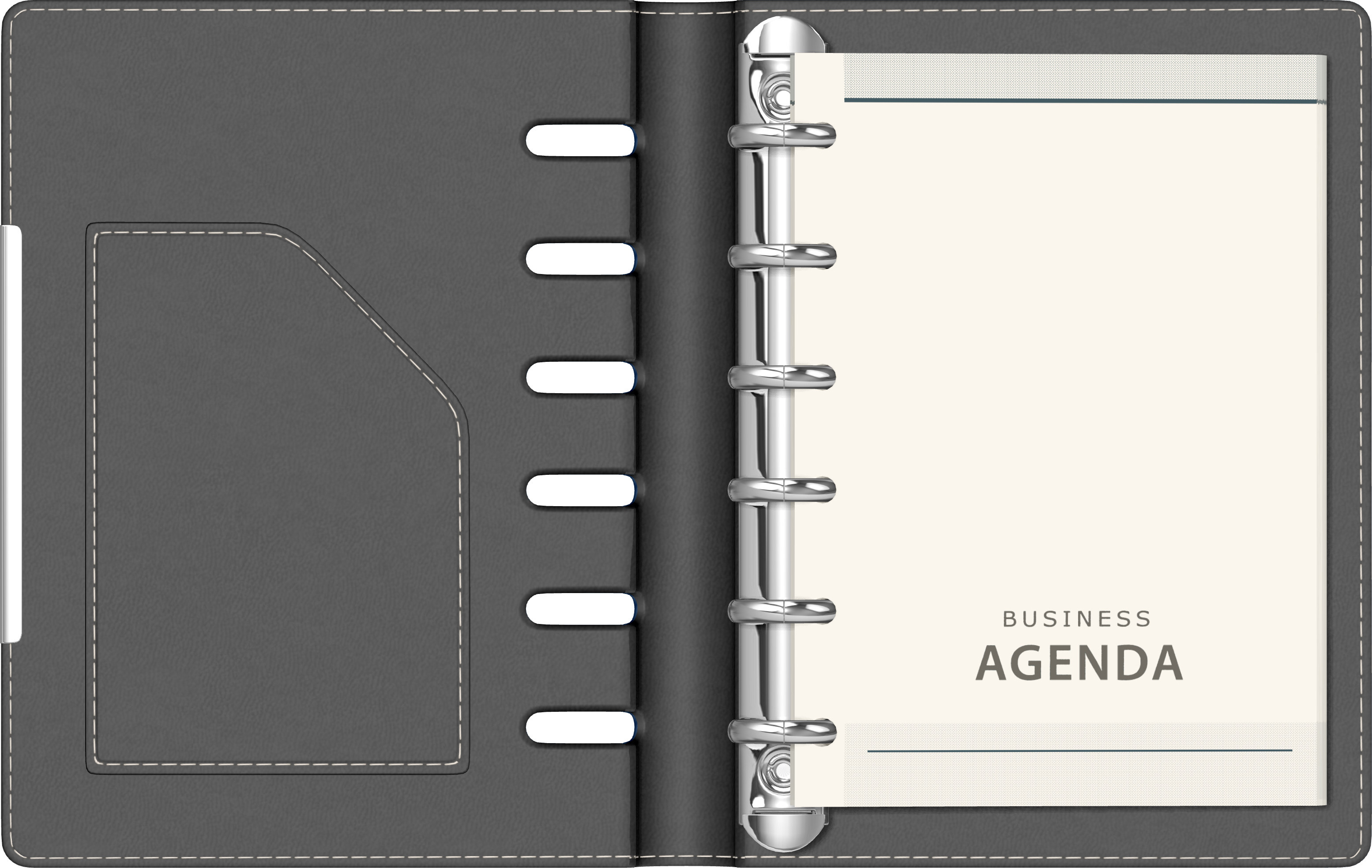 Organizer A6 6 inele navy [1]