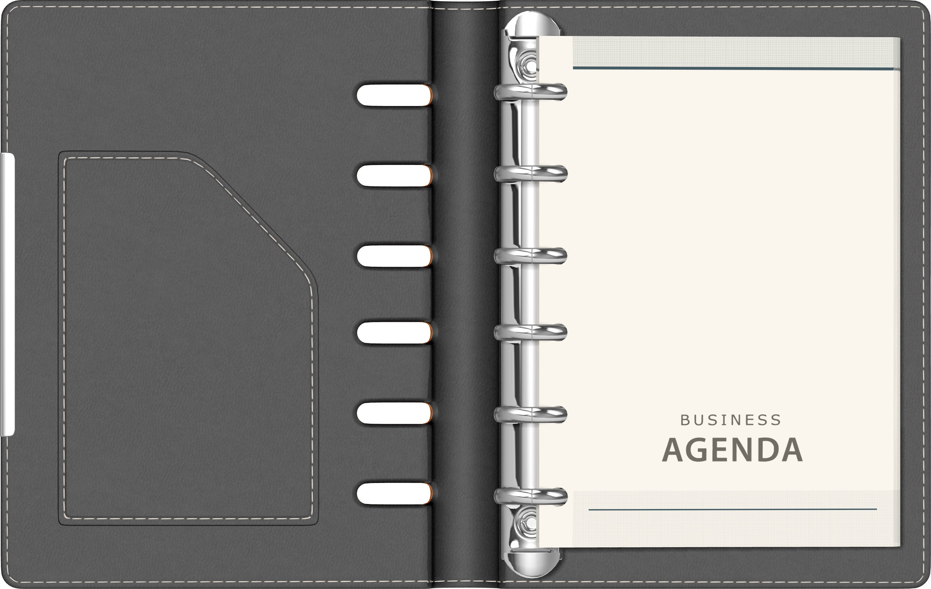Organizer A6 6 inele orange [1]