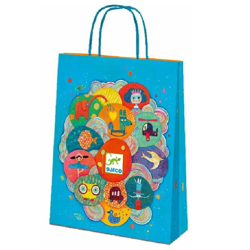 Accesorii - Punga mare cadou din hartie, Djeco