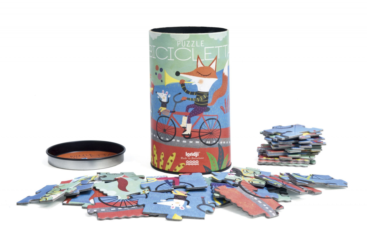 Puzzle Cu bicicleta, Londji [2]