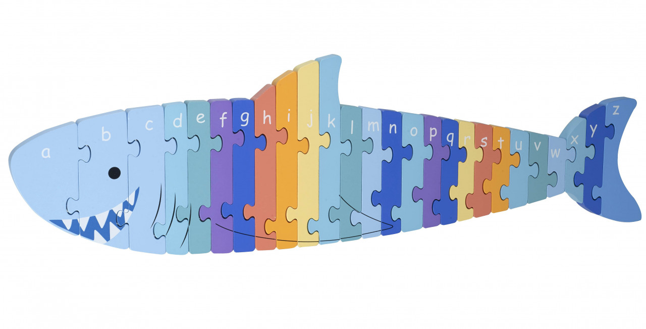 Noutati - Puzzle din lemn alfabet, Orange Tree Toys