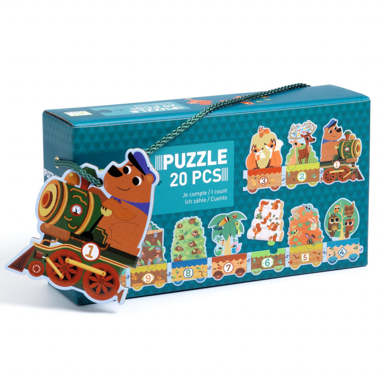 Jocuri - Puzzle Invat sa numar, Djeco