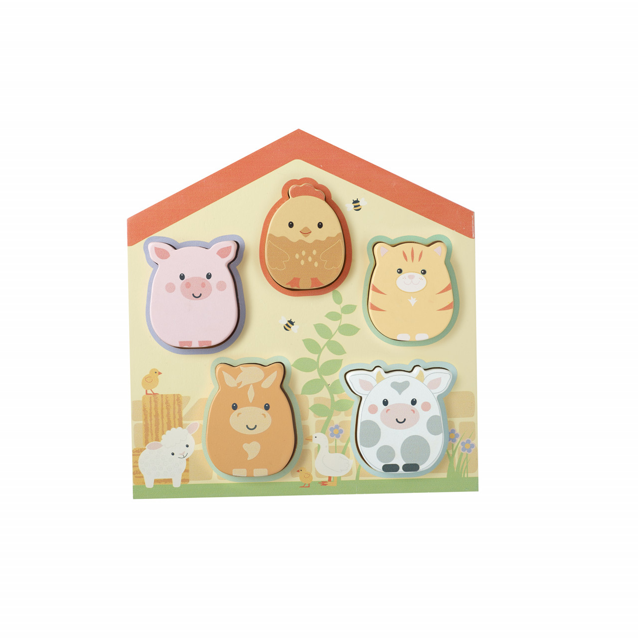 Puzzle lemn animale de ferma, Orange Tree Toys [5]