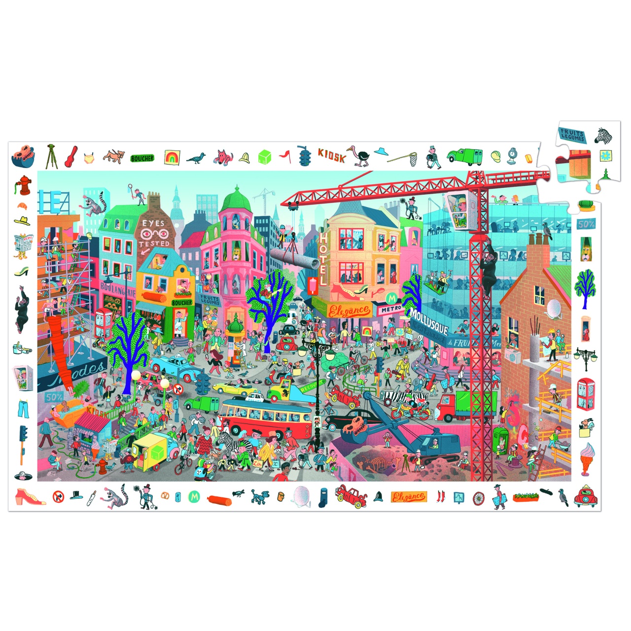 Puzzle observatie Orasul, Djeco [2]