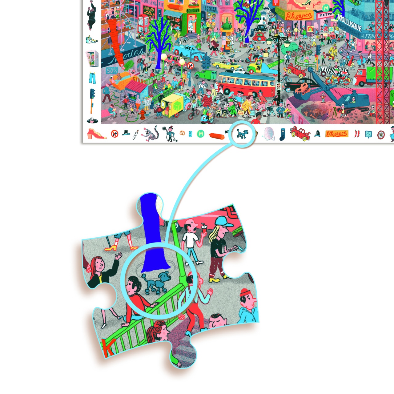 Puzzle observatie Orasul, Djeco [3]