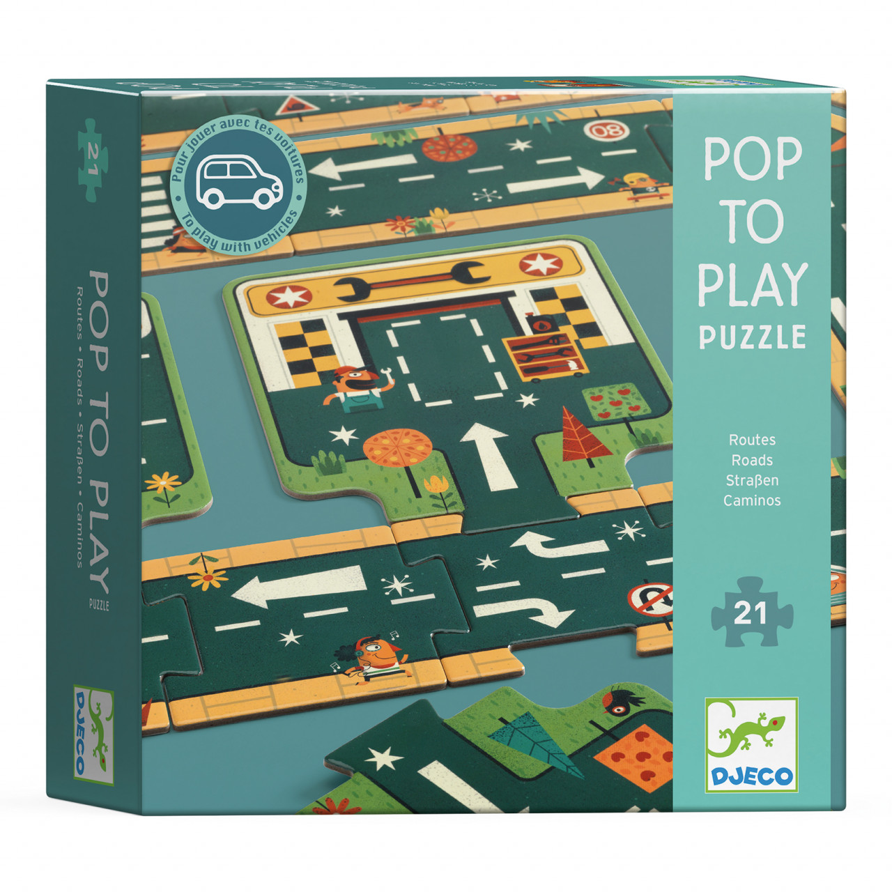 Jocuri - Puzzle Pop to play Drumuri, Djeco