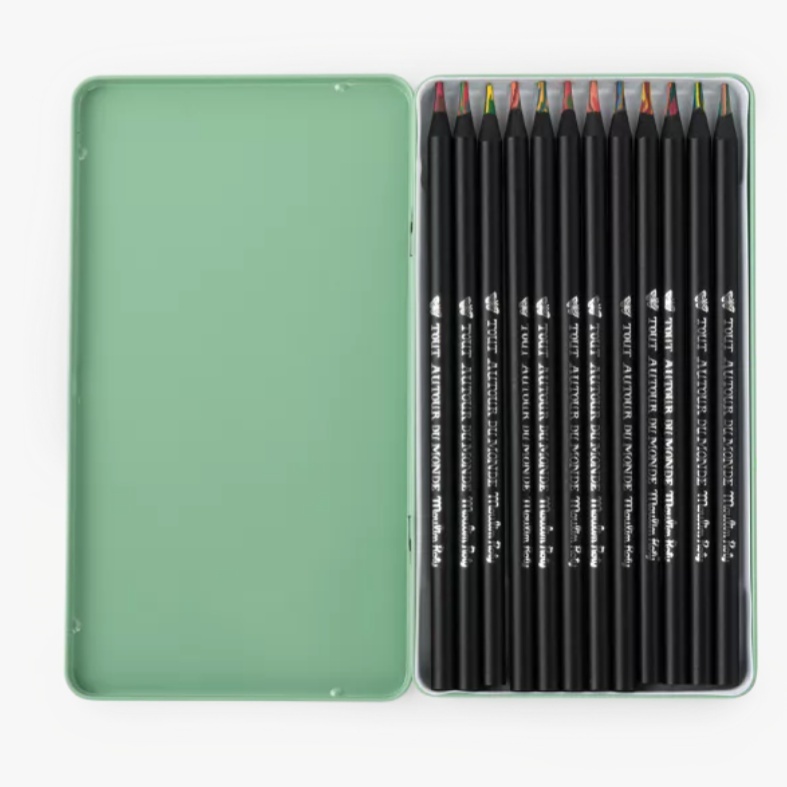 Set 12 creioane colorate multicolore, Moulin Roty [3]