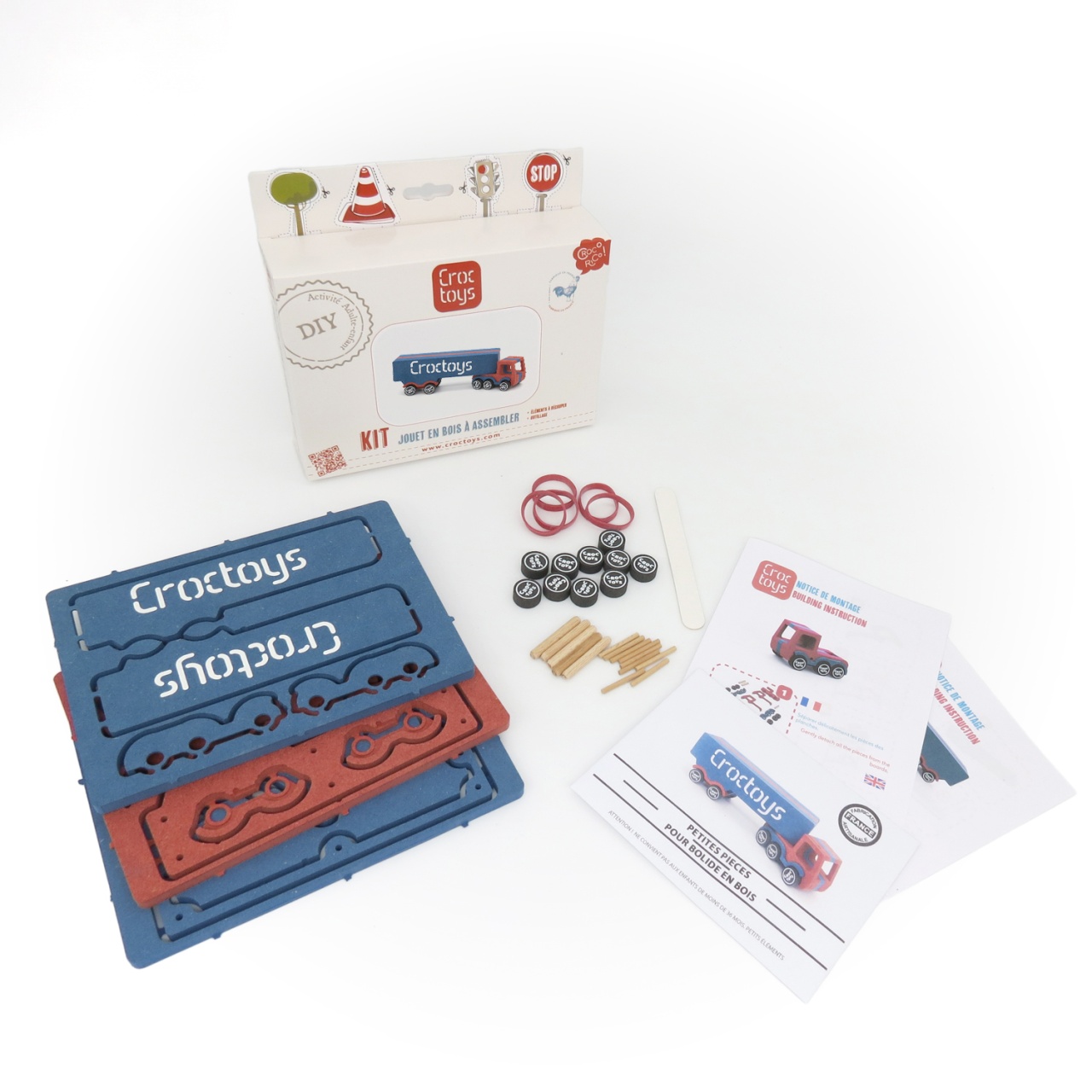 Set de constructie vehicul Tir transport marfa Remy, Croc toys [4]