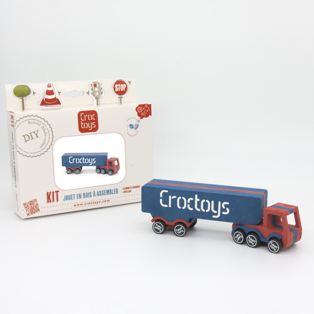 Set de constructie vehicul Tir transport marfa Remy, Croc toys [3]