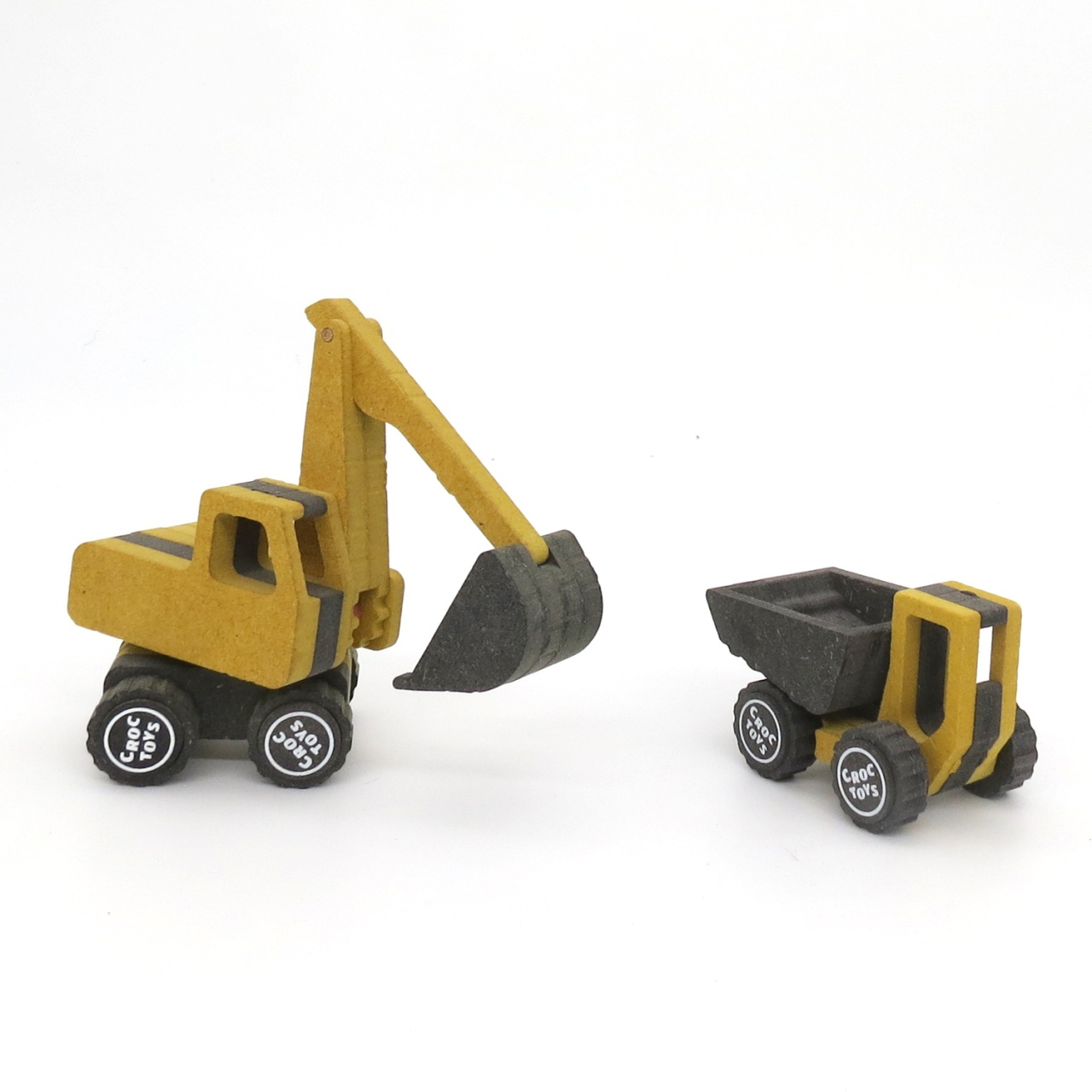 Jocuri si jucarii - Set de constructie vehicule de santier Marco si Frederic, Croc toys