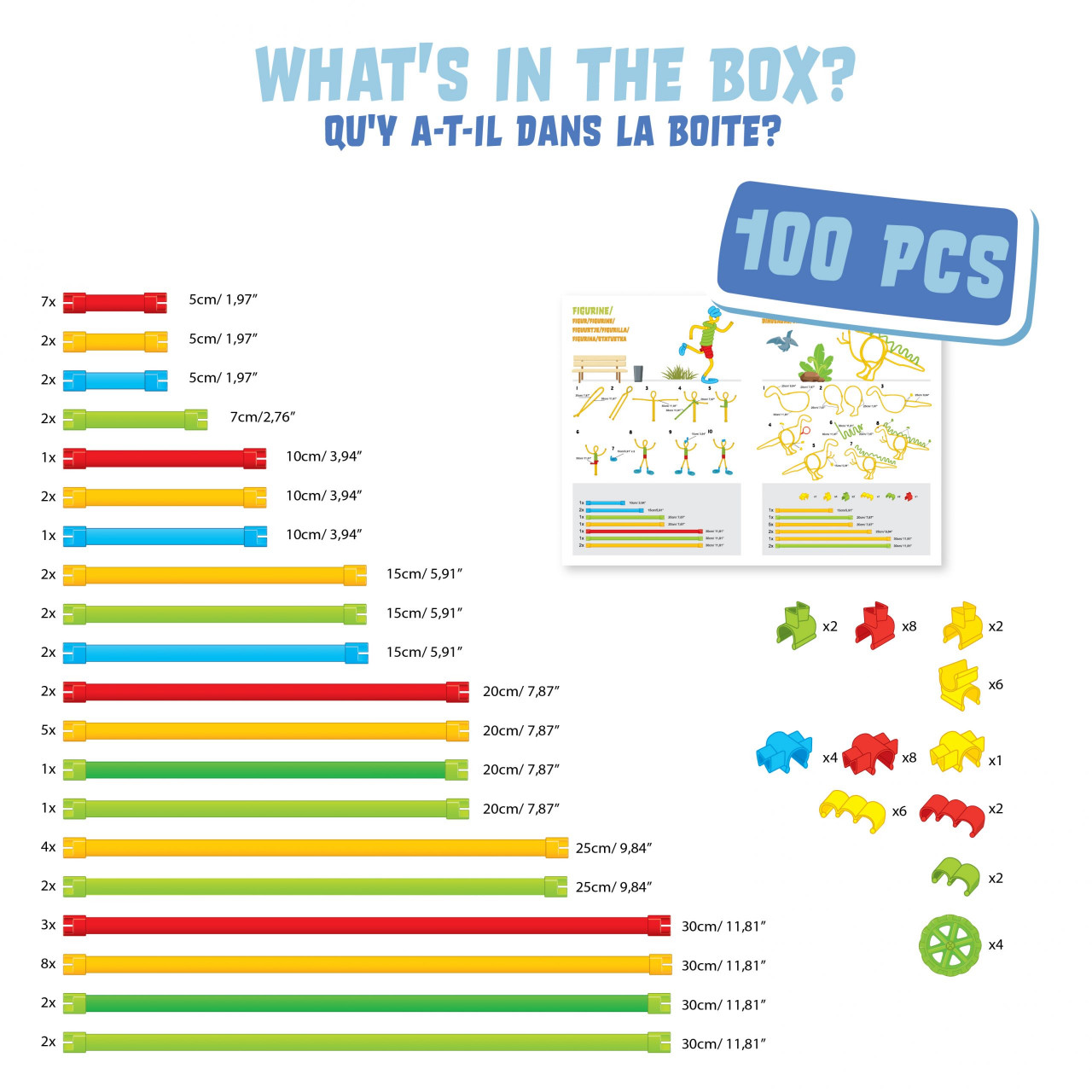 Set de construit cu magnet Spaghetteez 100 piese [3]