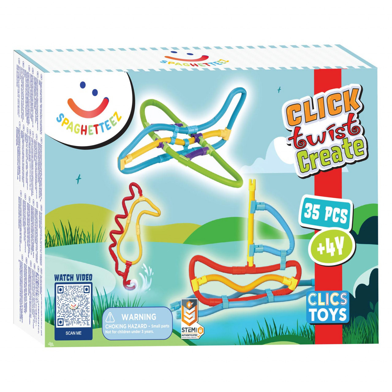 Jocuri - Set de construit cu magnet Spaghetteez 35 piese