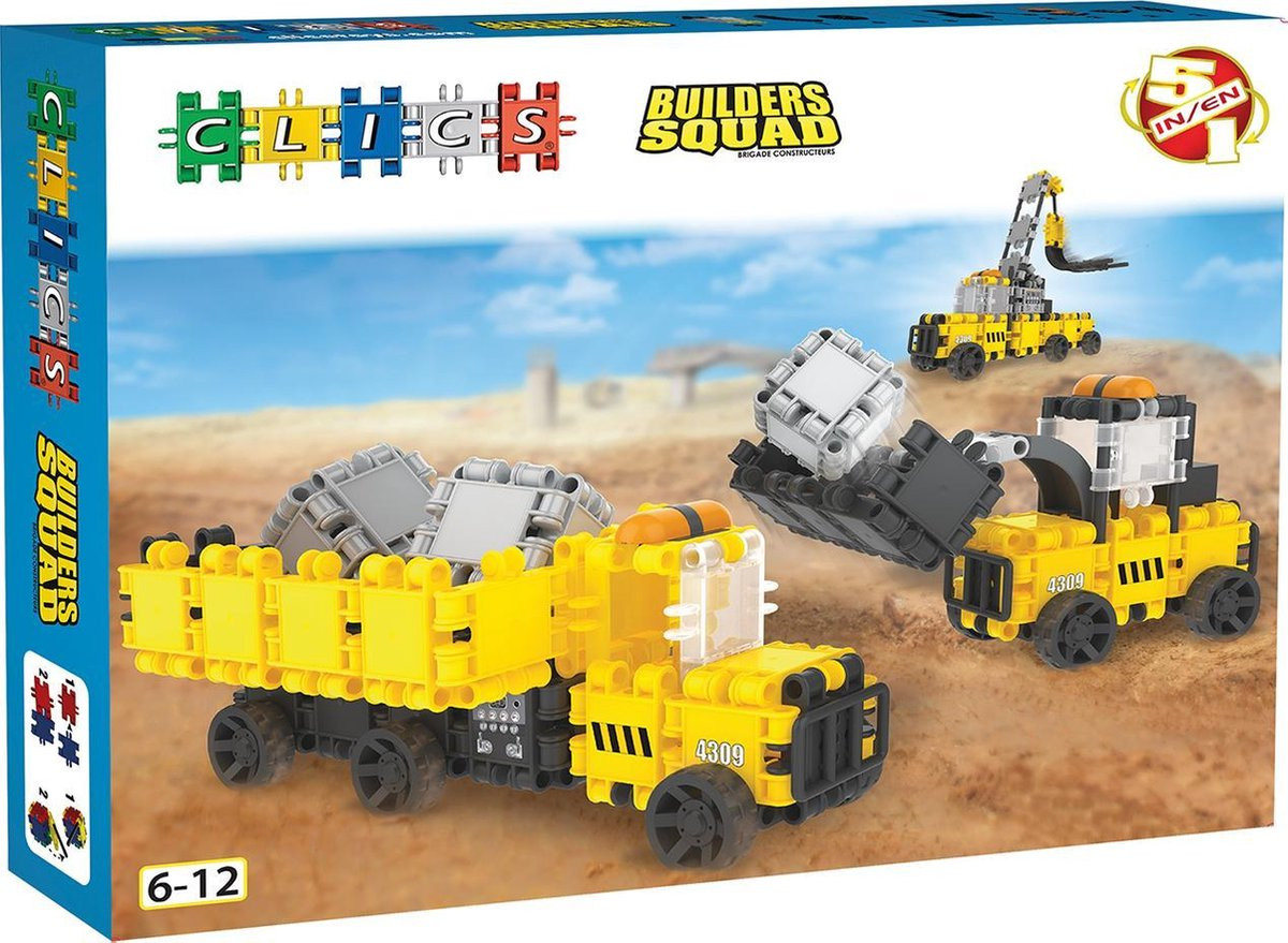 Jocuri - Set de construit Vehicule de constructie, Clicformers