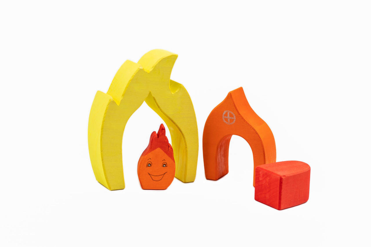 Set handmade Marc toys, Casuta focului [2]
