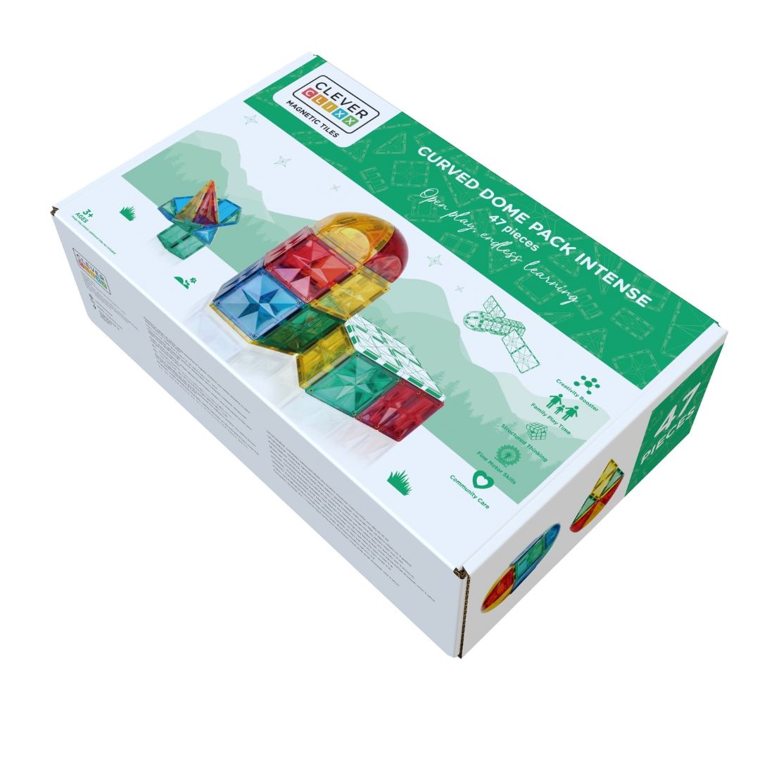 Set magnetic de construit Dome 47 piese, Cleverclixx [3]