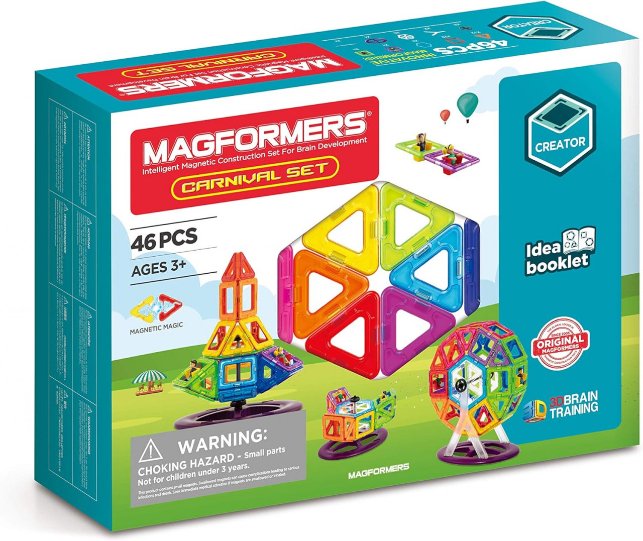 Jocuri - Set magnetic de construit Magformers, Carnival Plus, 48 piese