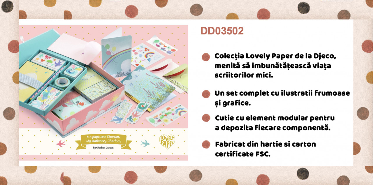 Set papetarie Charlotte, Djeco [4]