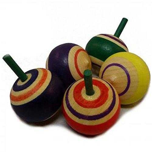 Accesorii - Set titirezi din lemn cu baza rotunjita, Fridolin