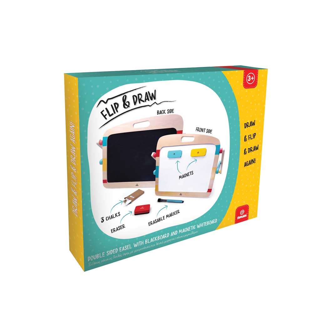 Jocuri - Tabla dubla Flip & Draw, Svoora