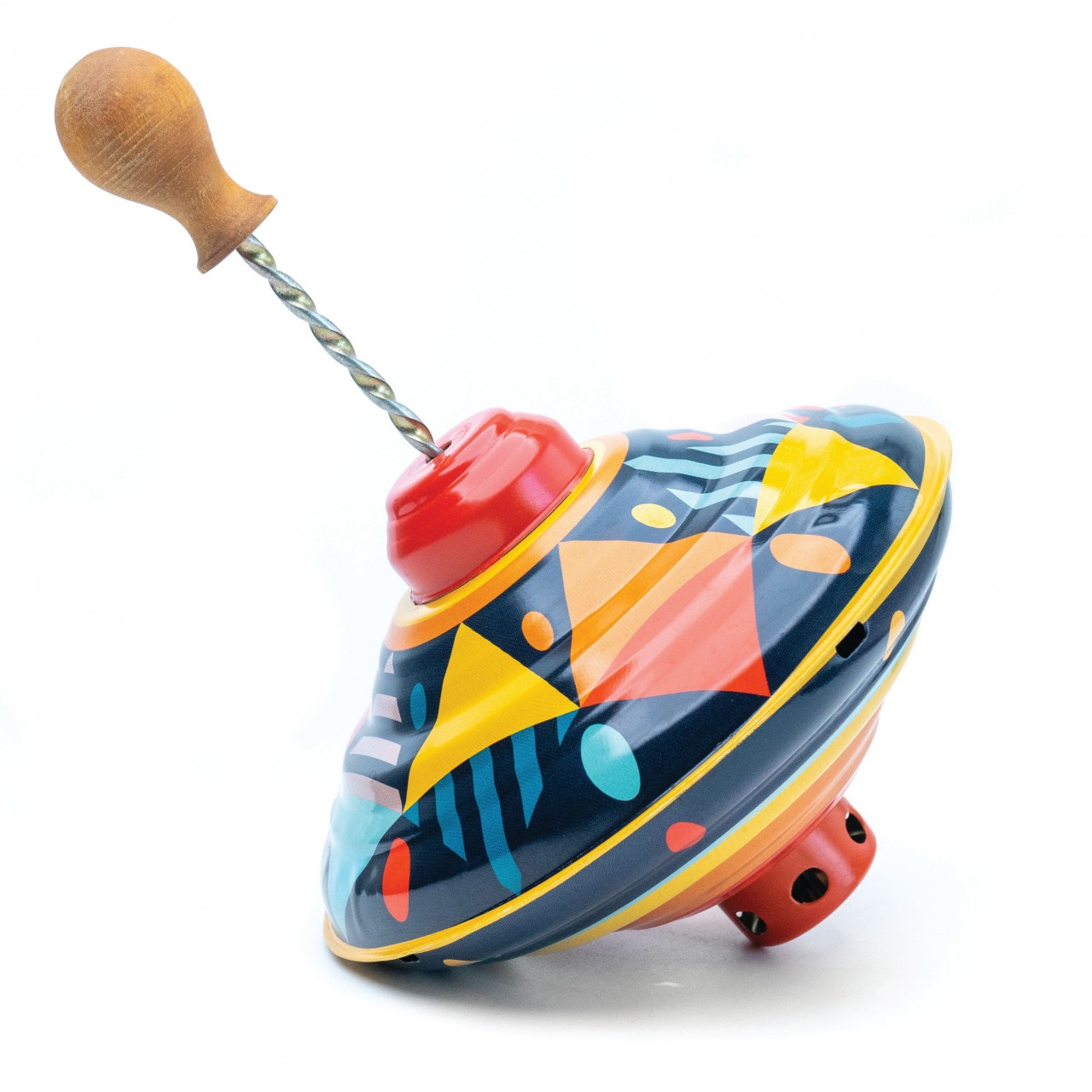 Titirez cu sunet si maner din lemn Confetti [5]