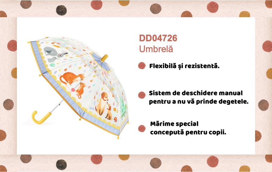 Umbrela pentru copii Mama si puiul, Djeco [3]