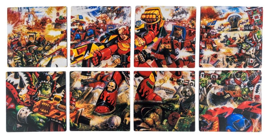 Casa si Cadouri - Warhammer 40,000 Coaster Set Blood Angels Armageddon 15 cm
