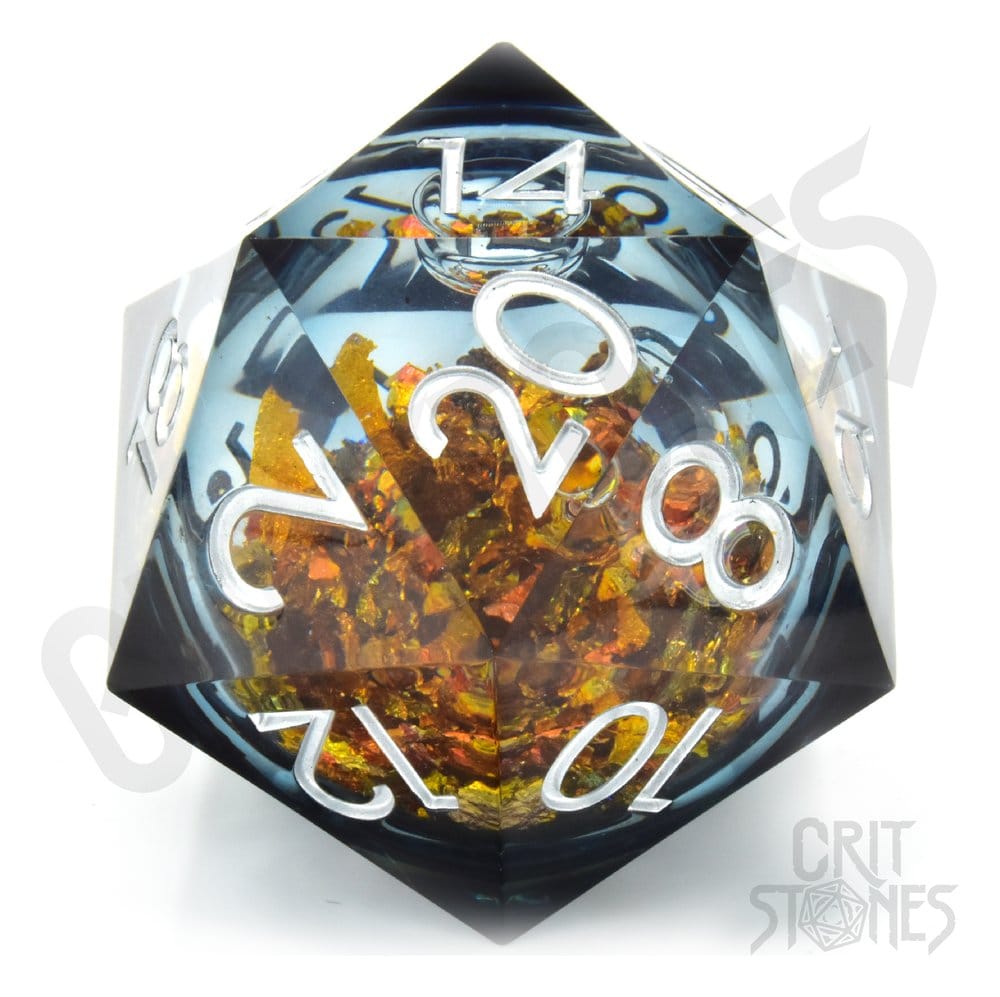 Games - CritStones Liquid Core Dice D20 King Midas 5 cm