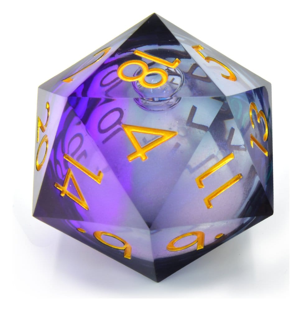 Games - CritStones Liquid Core Dice D20 Twilight Ether 5 cm