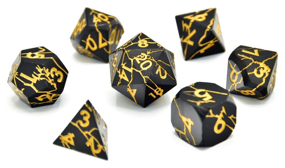 Games - CritStones Metal Dice Set Torn Mystic (7)