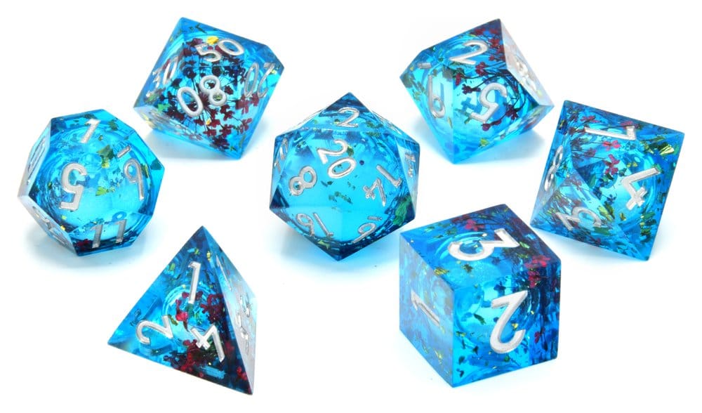 Games - CritStones Liquid Core Dice Set Mermaid's Maelstrom (7)
