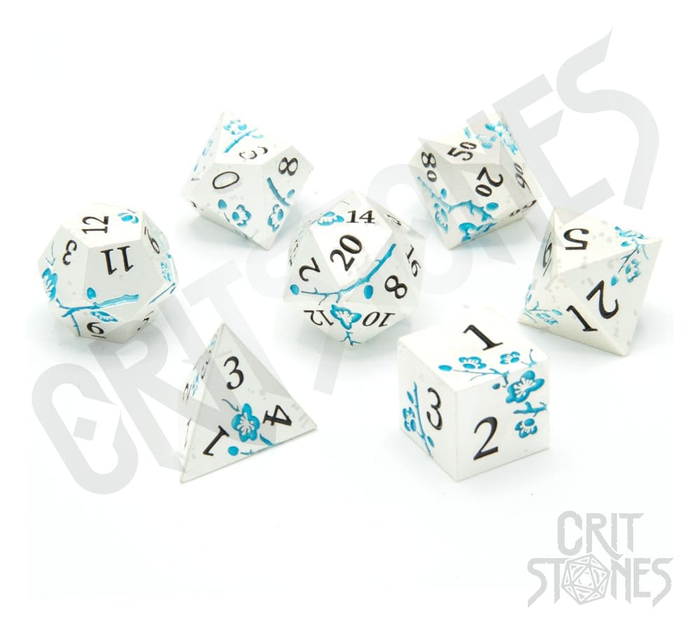 Games - CritStones Metal Dice Set Iris Blossom (7)