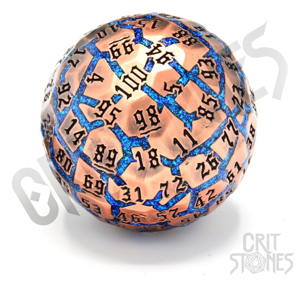 Games - CritStones Metal Dice D100 Hextech Orb