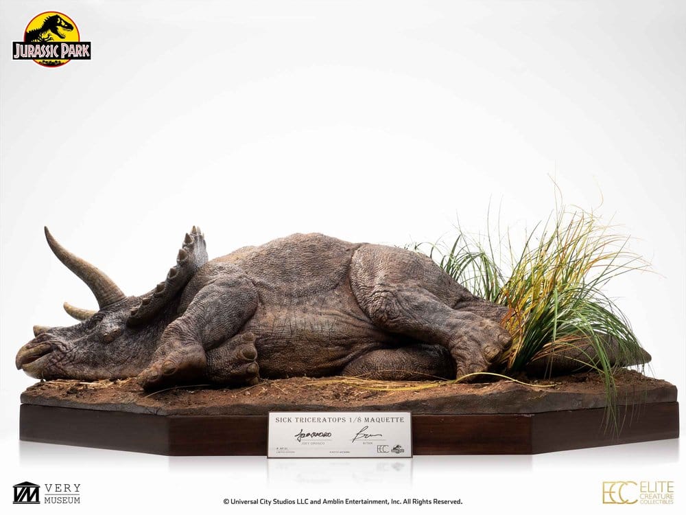 Jurassic Park Maquette 1/8 Sick Triceratops 96 cm [1]