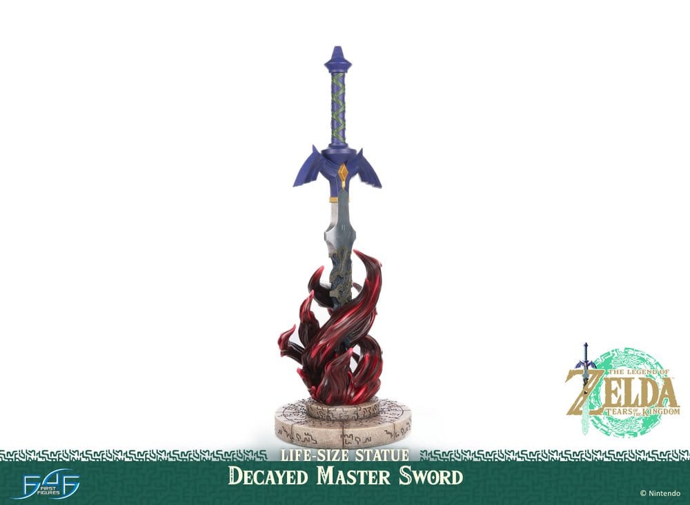 The Legend of Zelda: Tears of the Kingdom Life Size Statue 1/1 Decayed Master Sword 28 cm [3]