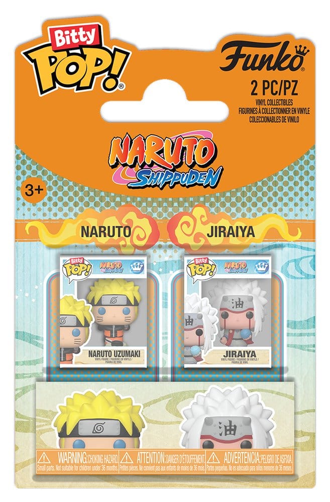 Naruto Bitty POP! Vinyl Figures 2-Pack Naruto & Jiraiya 2 cm [0]