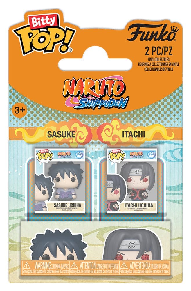 Naruto Bitty POP! Vinyl Figures 2-Pack Sasuke & Itachi 2 cm [0]
