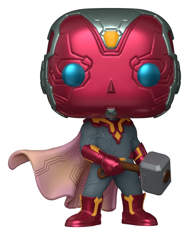 Marvel POP! Comics Vinyl Figure Vision with Mjolnir 9 cm [1]